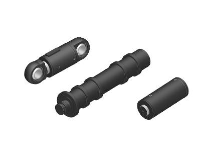 Hydrau cylindri quia pipe jacking apparatus 